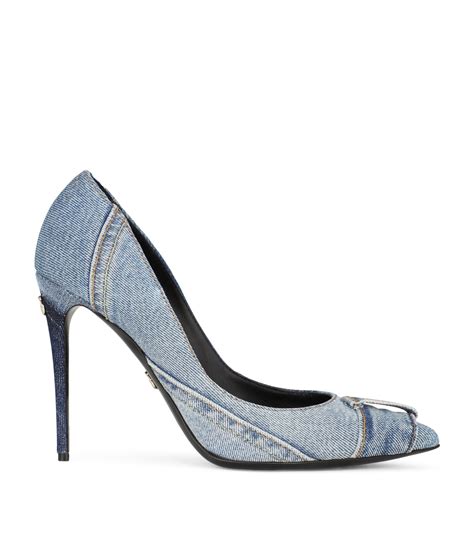 dolce gabbana denim pumps